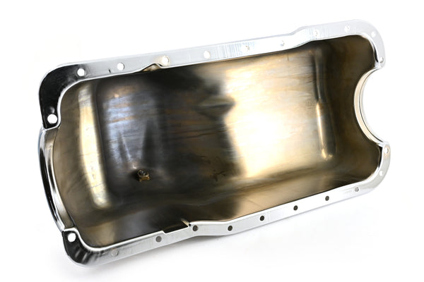 1988-96 FORD SMALL BLOCK 255-260-289-302 STOCK CAPACITY TRUCK OIL PAN - CHROME