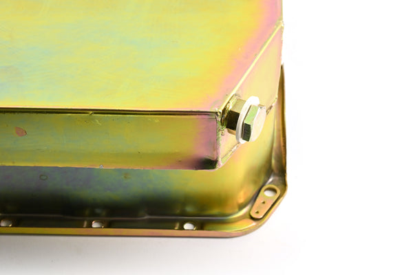 STEEL 1958-1979 CHEVY SB 283-427 ROAD RACING OIL PAN W- WINDAGE TRAY - ZINC