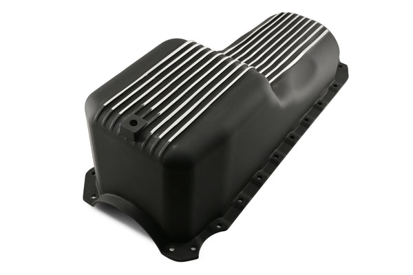 ALUMINUM 1965-90 CHEVY BB 396-402-427-454 GEN 4 OIL PAN - BLACK