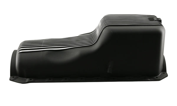 ALUMINUM 1965-90 CHEVY BB 396-402-427-454 GEN 4 OIL PAN - BLACK