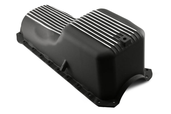ALUMINUM 1965-90 CHEVY BB 396-402-427-454 GEN 4 OIL PAN - BLACK