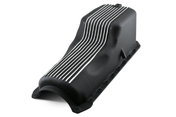ALUMINUM 1965-90 CHEVY BB 396-402-427-454 GEN 4 OIL PAN - BLACK