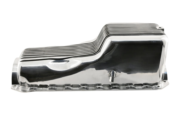 ALUMINUM 1965-90 CHEVY BB 396-402-427-454 GEN 4 OIL PAN - POLISHED