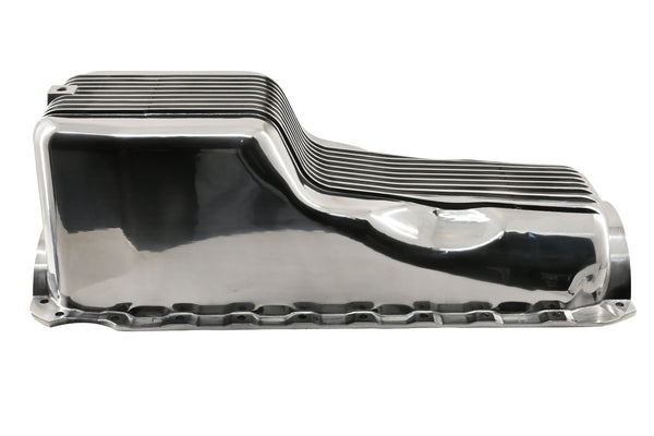 ALUMINUM 1965-90 CHEVY BB 396-402-427-454 GEN 4 OIL PAN - POLISHED