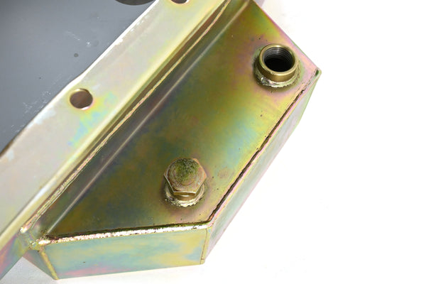 STEEL RACING OIL PAN – ZINC COATED – COMPATIBLE WITH 1986–2002 CHEVY SB 283/305/327/350/400 (ONE-PIECE REAR MAIN SEAL)