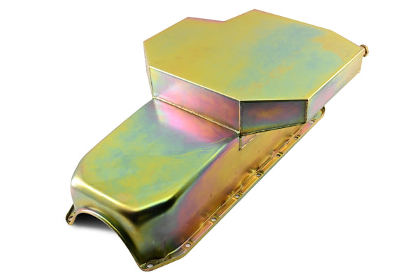 1958-79 CHEVY SMALL BLOCK 283-305-327-350-400 CHAMPION RACING OIL PAN - ZINC