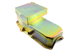 STEEL1958-79 CHEVY SB 283-400 IMCA CIRCLE TRACK RACING OIL PAN W-INSPECTION PLUG - ZINC