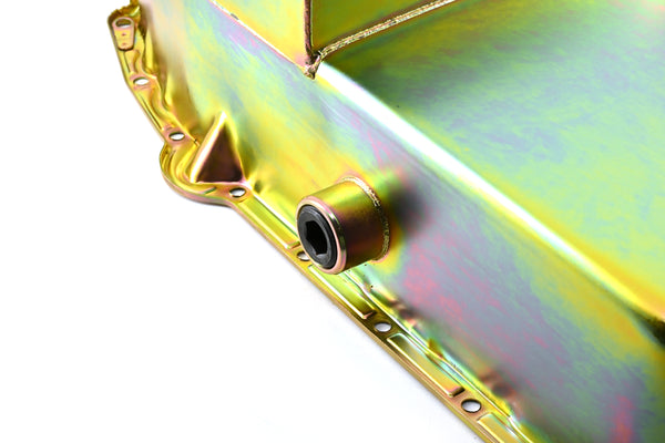 Steel Oil Pan – Fits 1958–1979 Chevy SB 283–400 – Champion Racing – IMCA Circle Track – Zinc