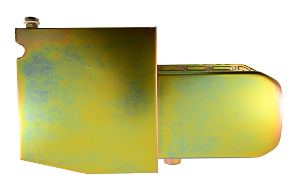 Steel Oil Pan – Fits 1958–1979 Chevy SB 283–400 – Champion Racing – IMCA Circle Track – Zinc