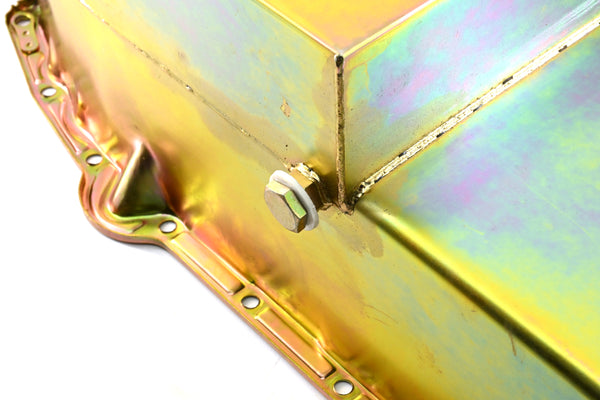 1958-79 CHEVY SMALL BLOCK 283-305-327-350 IMCA CIRCLE TRACK RACING OIL PAN - ZINC