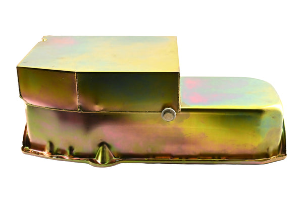 1958-79 CHEVY SMALL BLOCK 283-305-327-350 IMCA CIRCLE TRACK RACING OIL PAN - ZINC