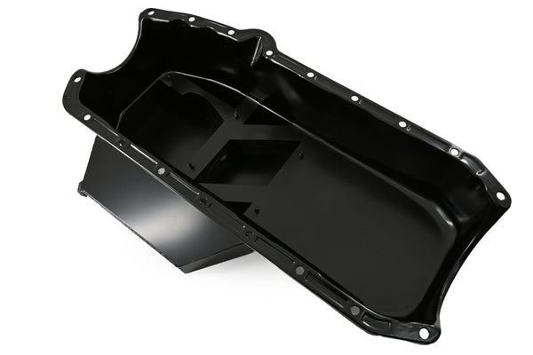 1958-79 CHEVY SMALL BLOCK 283-305-327-350-400 CHAMPION RACING OIL PAN - BLACK