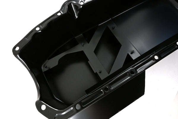 1958-79 CHEVY SMALL BLOCK 283-305-327-350-400 CHAMPION RACING OIL PAN - BLACK