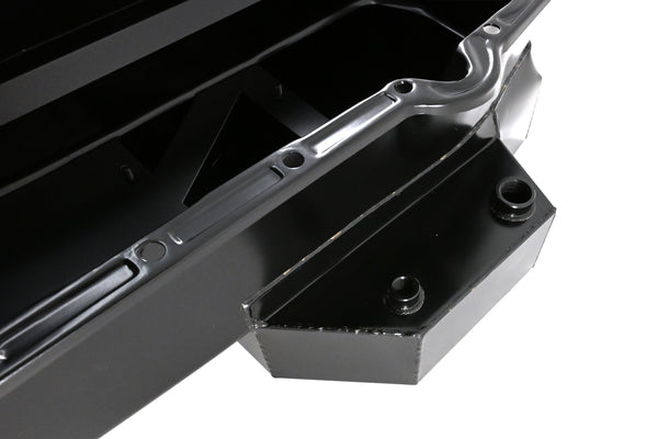 1958-79 CHEVY SMALL BLOCK 283-305-327-350-400 CHAMPION RACING OIL PAN - BLACK
