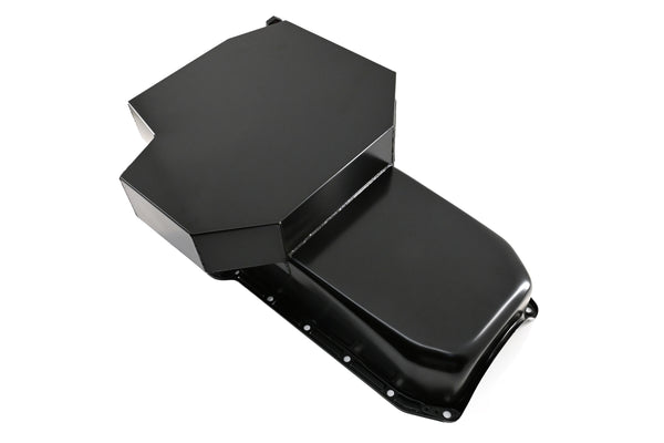 1958-79 CHEVY SMALL BLOCK 283-305-327-350-400 CHAMPION RACING OIL PAN - BLACK