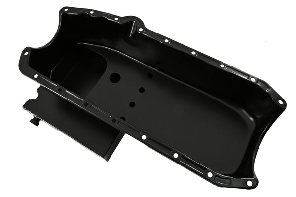 1958-79 CHEVY SMALL BLOCK 283-305-327-350-400 IMCA CIRCLE TRACK RACING OIL PAN - BLACK