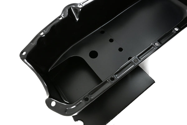 1958-79 CHEVY SMALL BLOCK 283-305-327-350-400 IMCA CIRCLE TRACK RACING OIL PAN - BLACK