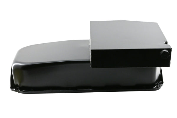 1958-79 CHEVY SMALL BLOCK 283-305-327-350-400 IMCA CIRCLE TRACK RACING OIL PAN - BLACK