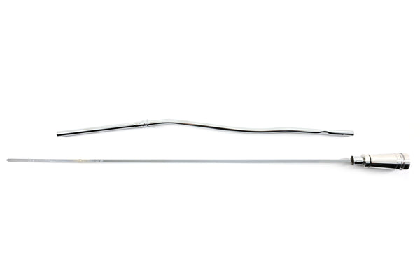 CFR Performance Compatible/Replacement Steel Dipstick for Pontiac 403, Firebird 400, and Oldsmobile 350-455 – Chrome with Billet Aluminum Handle