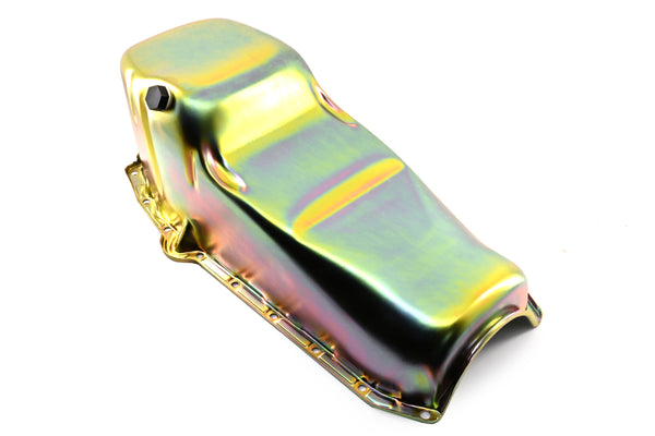 1958-79 CHEVY SMALL BLOCK 283-305-327-350 IMCA CIRCLE TRACK RACING OIL PAN - ZINC