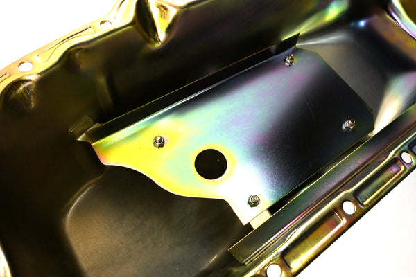 1958-79 CHEVY SMALL BLOCK 283-305-327-350 IMCA CIRCLE TRACK RACING OIL PAN - ZINC