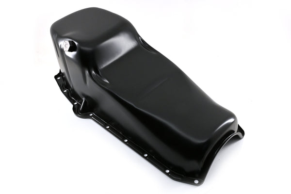 1958-79 CHEVY SMALL BLOCK 283-305-327-350 IMCA CIRCLE TRACK RACING OIL PAN - BLACK