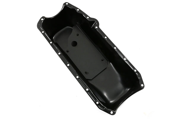 1958-79 CHEVY SMALL BLOCK 283-305-327-350 IMCA CIRCLE TRACK RACING OIL PAN - BLACK