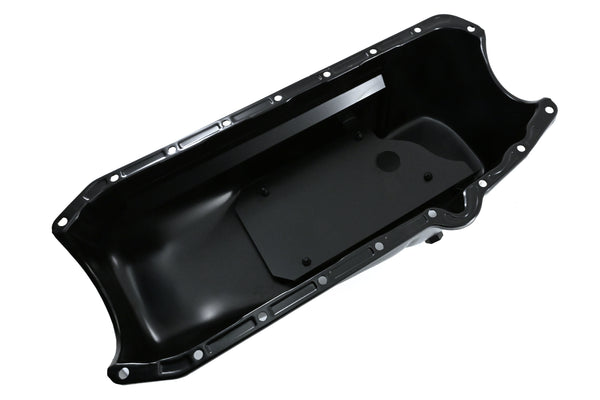 1958-79 CHEVY SMALL BLOCK 283-305-327-350 IMCA CIRCLE TRACK RACING OIL PAN - BLACK