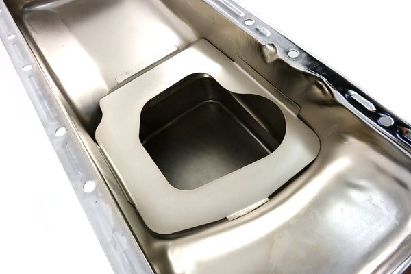 1967-87 CHRYSLER-MOPAR BIG BLOCK 361-383-400-440 HEMI 426 RACING OIL PAN - CHROME