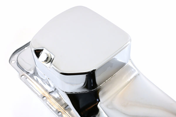 1967-87 CHRYSLER-MOPAR BIG BLOCK 361-383-400-440 HEMI 426 RACING OIL PAN - CHROME