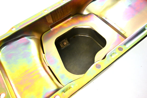 NHRA Approved Steel Racing Oil Pan Fits 1967–1987 Chrysler Mopar Big Block 361–440 & HEMI 426 – 7 Quart – Zinc-Plated