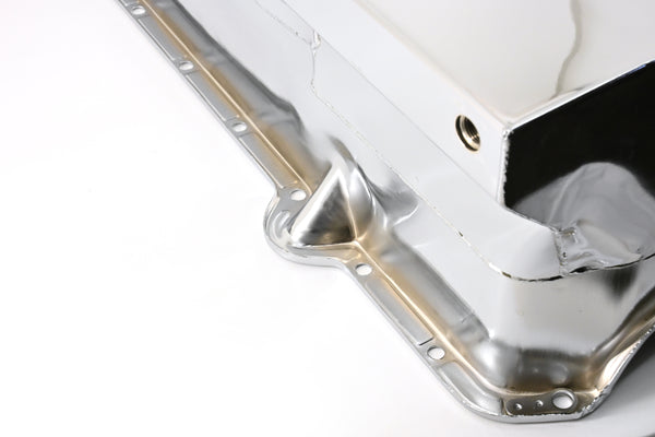 1962-67 CHEVY II-NOVA 1980-85 SMALL BLOCK 283-400 DRAG RACING OIL PAN - CHROME