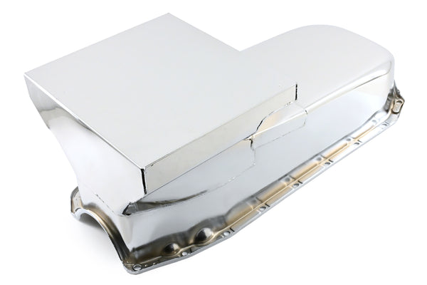 1962-67 CHEVY II-NOVA 1980-85 SMALL BLOCK 283-400 DRAG RACING OIL PAN - CHROME