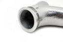 CAST IRON EXHAUST MANIFOLD – PASSENGER SIDE – V-BAND CLAMP – 2002–2012 CHEVY LS – CERAMIC SILVER
