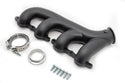 CAST IRON EXHAUST MANIFOLDS V BAND DRIVER PASSENGER 02-12 CHEVY LS BASED KIT - BLACK