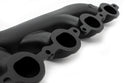CAST IRON EXHAUST MANIFOLD – PASSENGER SIDE – V-BAND CLAMP – 2002–2012 CHEVY LS – CERAMIC BLACK