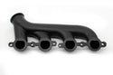 CAST IRON EXHAUST MANIFOLD – PASSENGER SIDE – V-BAND CLAMP – 2002–2012 CHEVY LS – CERAMIC BLACK