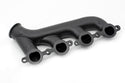 CAST IRON EXHAUST MANIFOLD – PASSENGER SIDE – V-BAND CLAMP – 2002–2012 CHEVY LS – CERAMIC BLACK