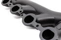 Cast Iron Exhaust Manifolds - Driver Side V-Band Clamp | 2002–2012 Chevy LS-Based Engines | Ceramic Black Finish
