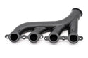 Cast Iron Exhaust Manifolds - Driver Side V-Band Clamp | 2002–2012 Chevy LS-Based Engines | Ceramic Black Finish