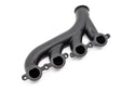 Cast Iron Exhaust Manifolds - Driver Side V-Band Clamp | 2002–2012 Chevy LS-Based Engines | Ceramic Black Finish