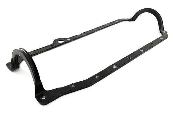 Rubber Neoprene Oil Pan Gasket – Fits 1986–2002 Chevy SB 305-350, 1-Piece RMS, Passenger Side Dipstick – Black