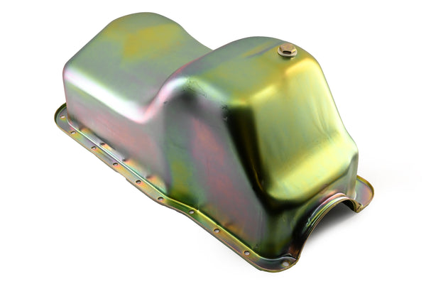 Zinc-Plated Steel Oil Pan for 1988–1997 Ford 351W 5.8L V8 Trucks, Vans, and Broncos – Rear Sump Design