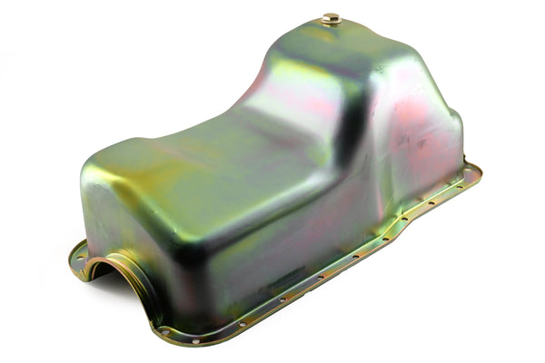 Zinc-Plated Steel Oil Pan for 1988–1997 Ford 351W 5.8L V8 Trucks, Vans, and Broncos – Rear Sump Design