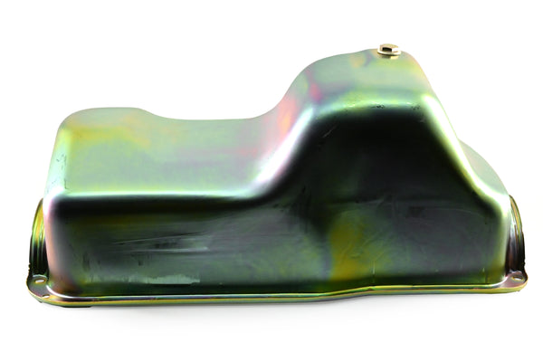 Zinc-Plated Steel Oil Pan for 1988–1997 Ford 351W 5.8L V8 Trucks, Vans, and Broncos – Rear Sump Design
