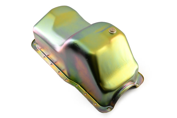 Zinc-Plated Steel Oil Pan for 1988–1997 Ford 351W 5.8L V8 Trucks, Vans, and Broncos – Rear Sump Design
