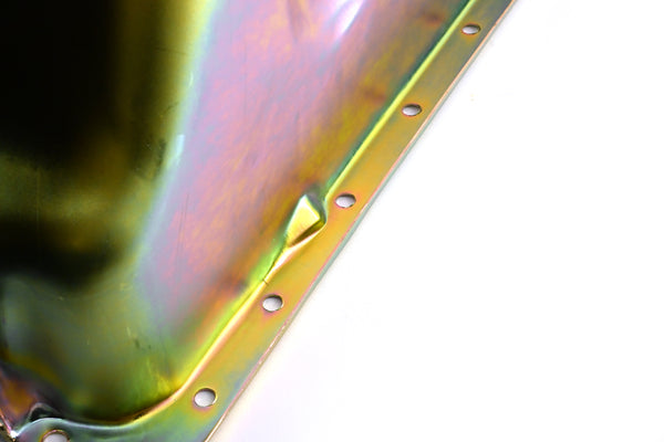 Zinc-Plated Steel Oil Pan for 1988–1997 Ford 351W 5.8L V8 Trucks, Vans, and Broncos – Rear Sump Design