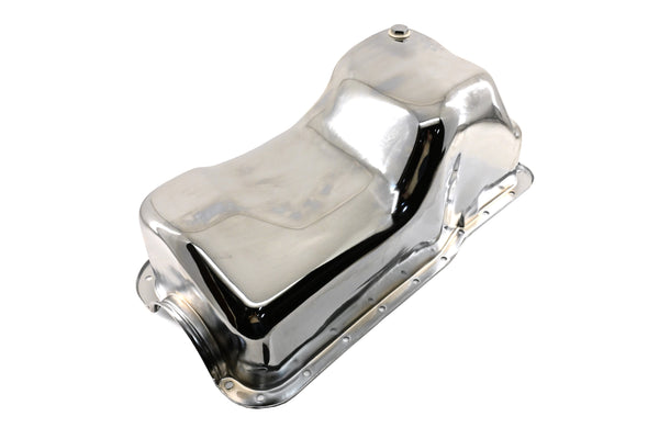 1988-96 FORD SMALL BLOCK 351W WINDSOR STOCK CAPACITY TRUCK OIL PAN - CHROME