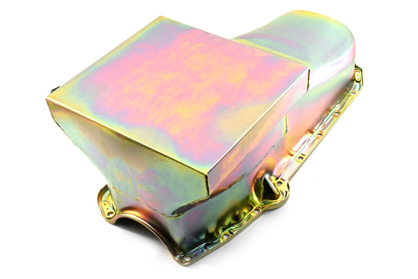 1958-79 CHEVY SMALL BLOCK 283-305-327-350-400 DRAG RACING OIL PAN - ZINC