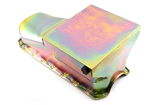 1958-79 CHEVY SMALL BLOCK 283-305-327-350-400 DRAG RACING OIL PAN - ZINC